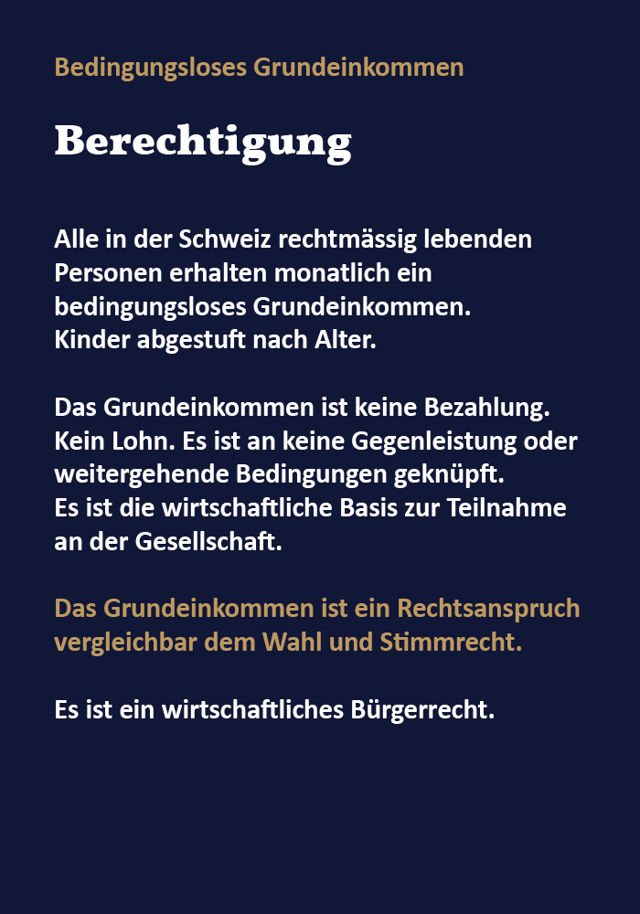 Wer bekommt das Grundeinkommen?